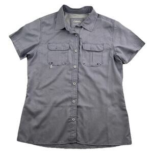Cabelas 4Most Men’s Medium Short Sleeve UPF 30 Button Up Vented Fishing Shirt